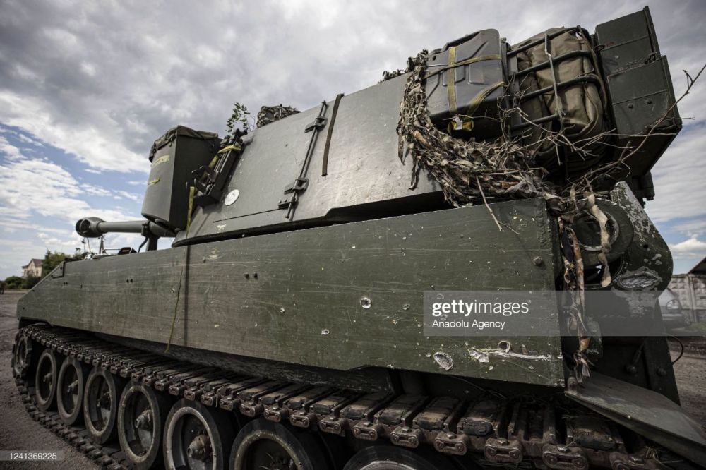 155-мм САУ М109А3, переданные Украине Норвегией, в Покровске Донецкой области