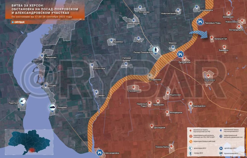 Борис Рожин: Битва за Херсон: обстановка на Посад-Покровском и Александровском участках