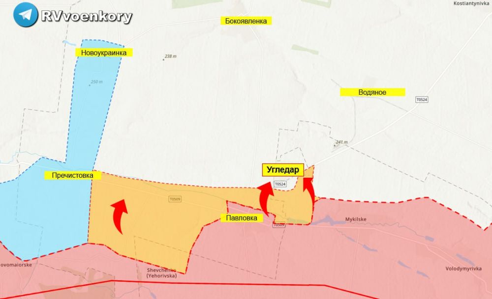 Армия России наступает на Лиманском, Артемовском и Новопавловском направлениях