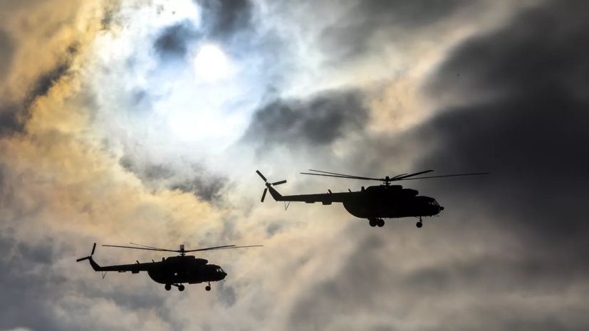 ВС России сбили три украинских вертолёта Ми-8