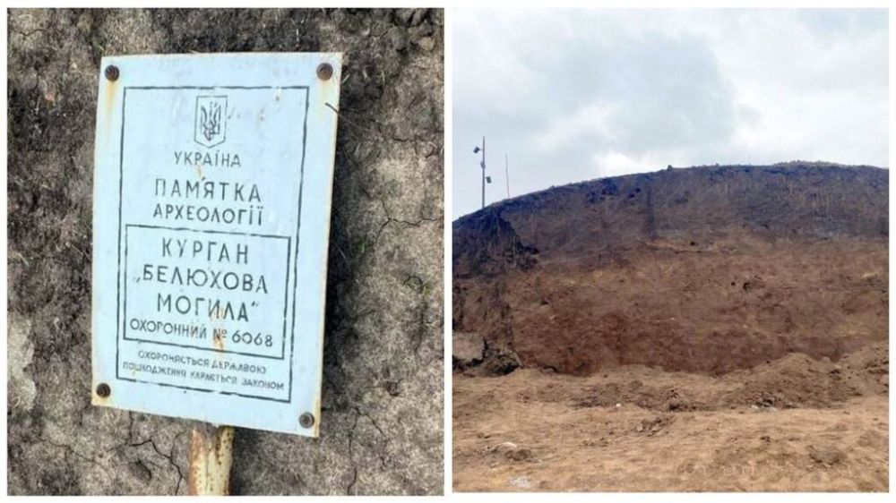 Жители Подгородного вышли на протест против раскопок кургана