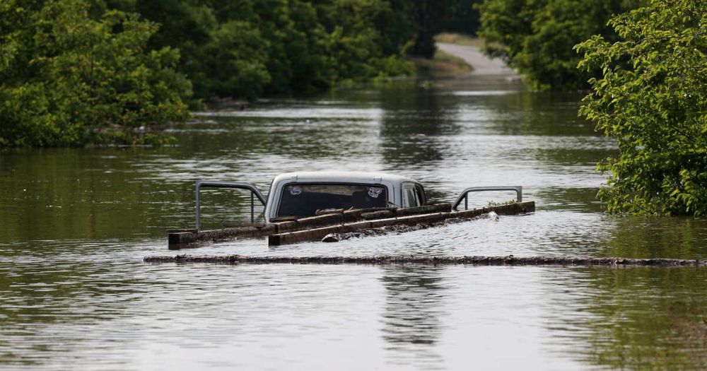 Село Корсунка ушло под воду после разрушения Каховской ГЭС