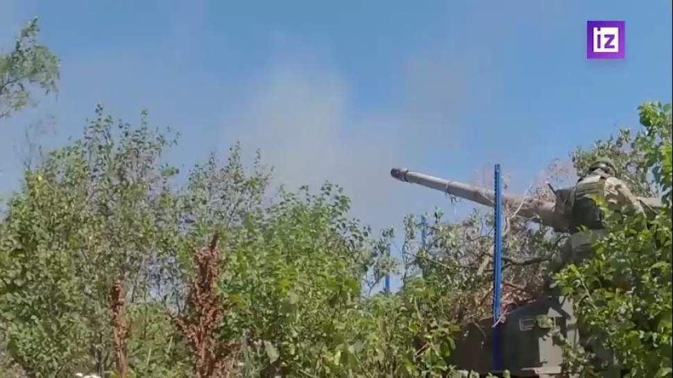 МО показало разгром «Гиацинтом-Б» огневых позиций ВСУ в районе Антоновского моста