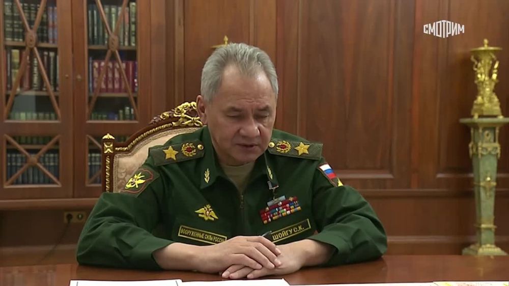 Заявления Сергея Шойгу на рабочей встрече с президентом РФ Владимиром Путиным