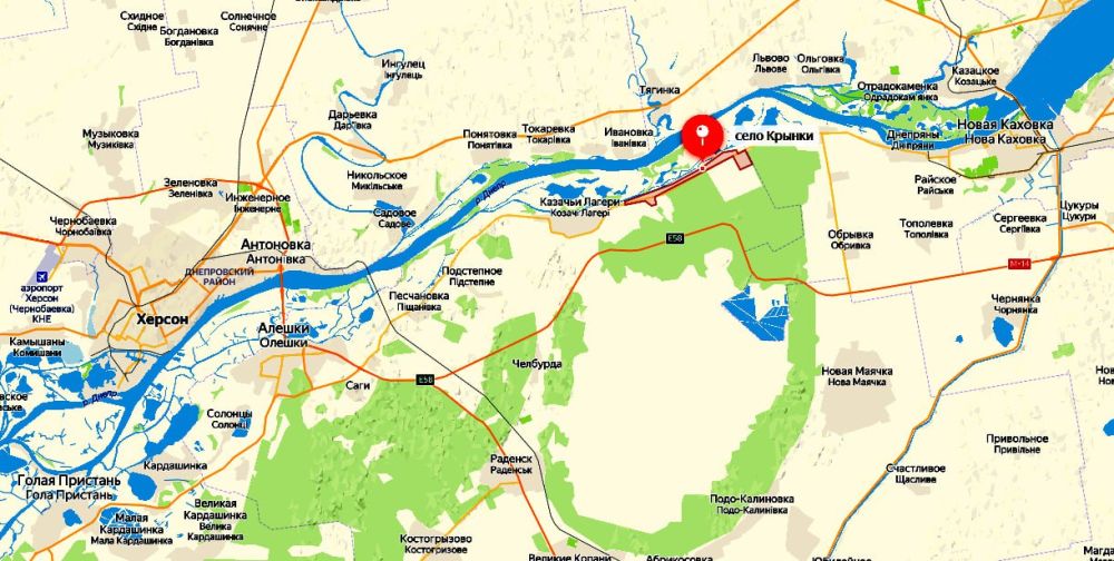 Село Крынки на левом берегу Днепра Херсонской области зачищено от разрозненных групп ВСУ