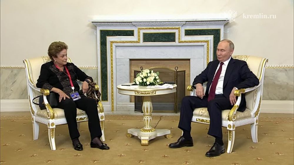 Владимир Путин встретился с Дилмой Роуссефф – президентом Нового банка развития, учреждённого странами БРИКС