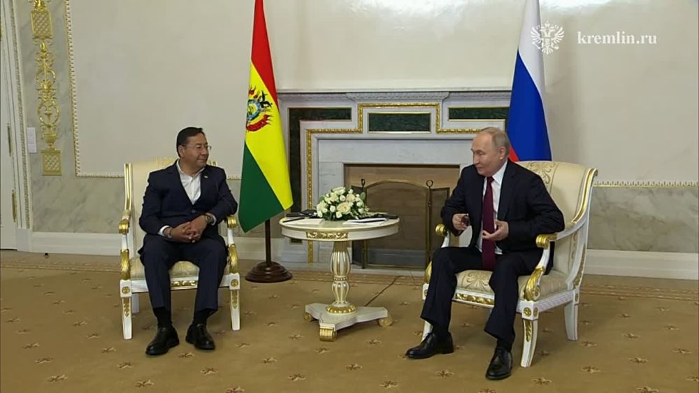 В Константиновском дворце началась встреча Владимира Путина с Президентом Боливии Луисом Альберто Арсе Катакорой