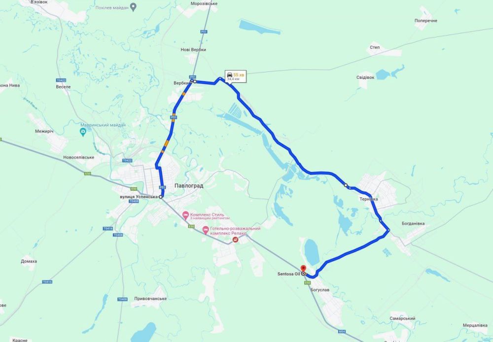 В связи с чрезвычайной ситуацией транзитный проезд через Павлоград по улице Днепровская, в направлении Днепр — Донецкая область и в обратном направлении временно закрыт