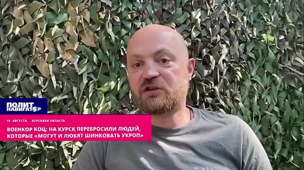 Военкор Коц: На Курск перебросили людей, которые «могут и любят шинковать укроп»