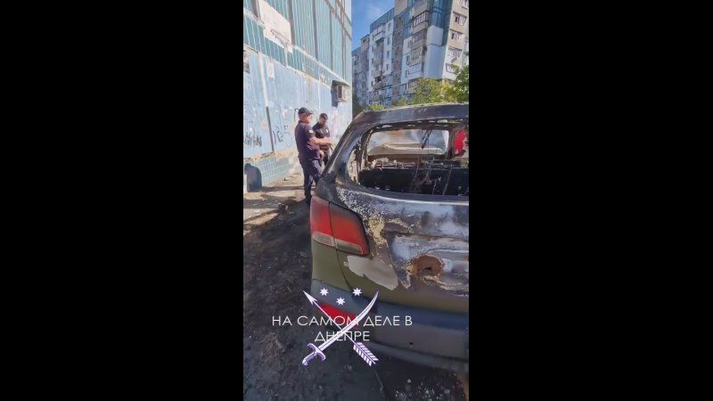 В Днепропетровске сожгли автомобиль главы патронатной службы 93 бригады «Холодный Яр» Алины Карнауховой