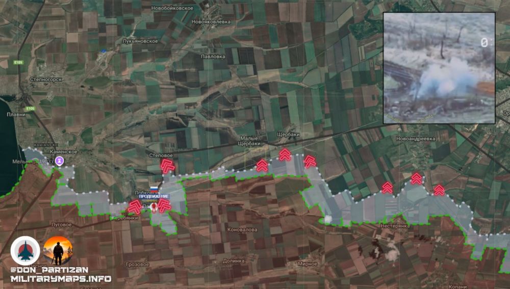 Запорожское направление: Продвижение ВС РФ в Пятихатках и наступление Ореховском участке