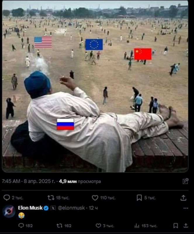 Посольство РФ в Кении выставило мем о торговых пошлинах