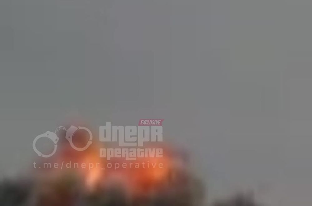 Момент прилета по Днепропетровску