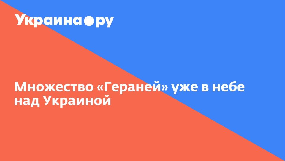 Множество «Гераней» уже в небе над Украиной