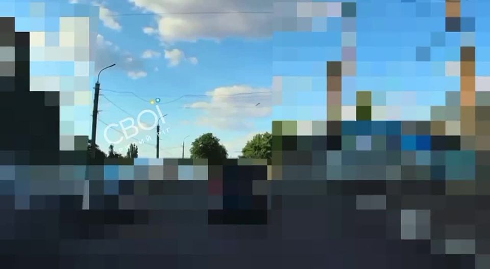 Момент сегодняшнего удара по Кривому Рогу