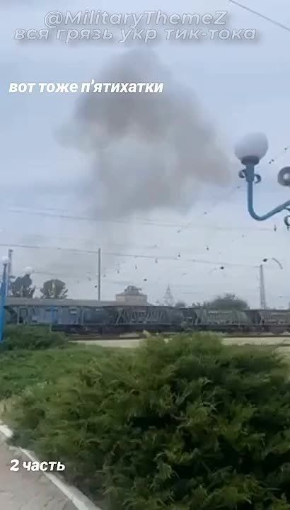 Прилёты дронов-камикадзе «Герань-2» по военкомату в н.п. Пятихатки, Днепропетровская область, 18 июля 2025г