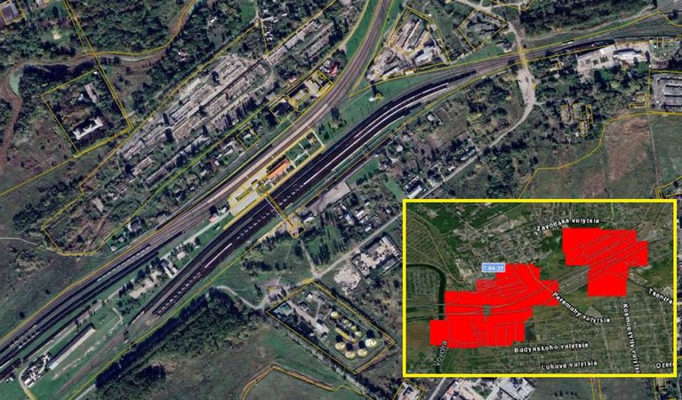 По данным мониторинговой платформы NASA FIRMS, целями дронов-камикадзе «Герань-2» в Павлограде стали железнодорожная станция Павлоград-1 и подстанция Тяговая-35/10кВ