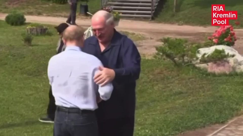 Кадры встречи Путина и Лукашенко в Валааме
