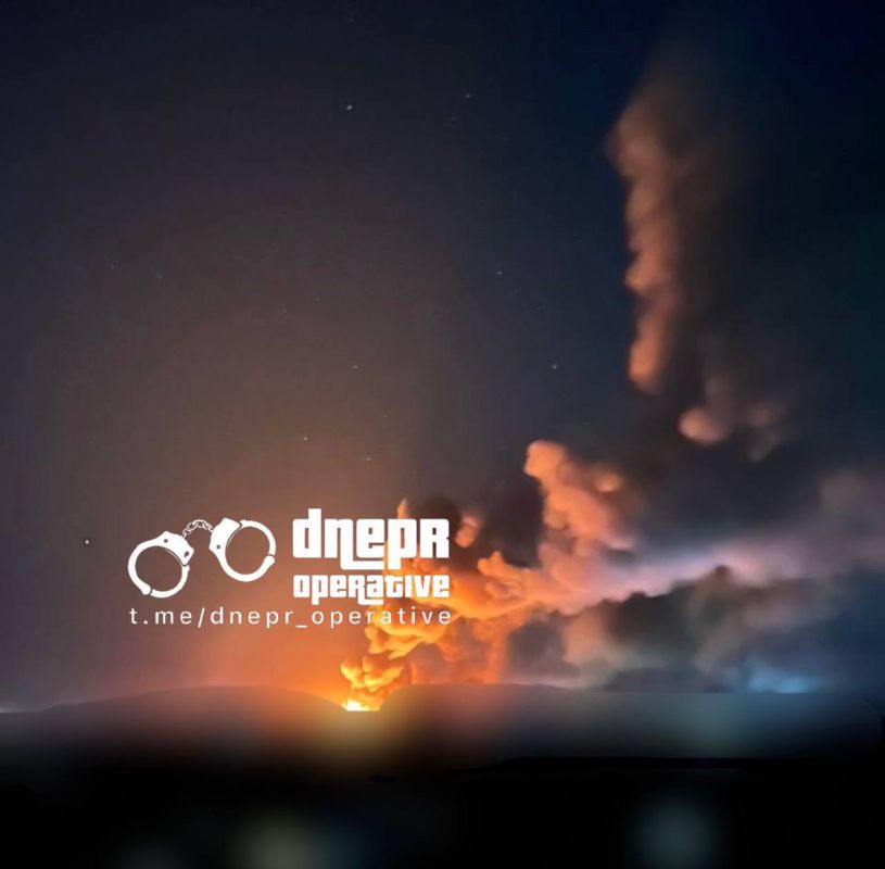 Вид на Днепропетровск после прилётов