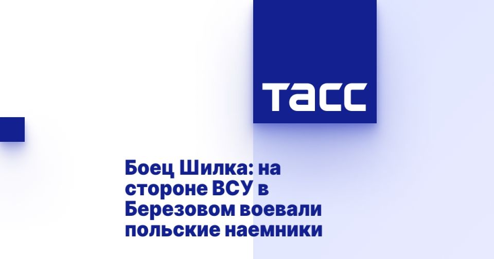 Боец Шилка: на стороне ВСУ в Березовом воевали польские наемники