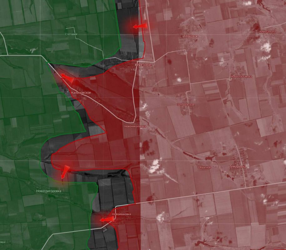 «На Днепропетровском направлении ВС РФ продолжают вести наступательные действия на стыке Запорожской и Днепропетровской областей в районе Новоивановки