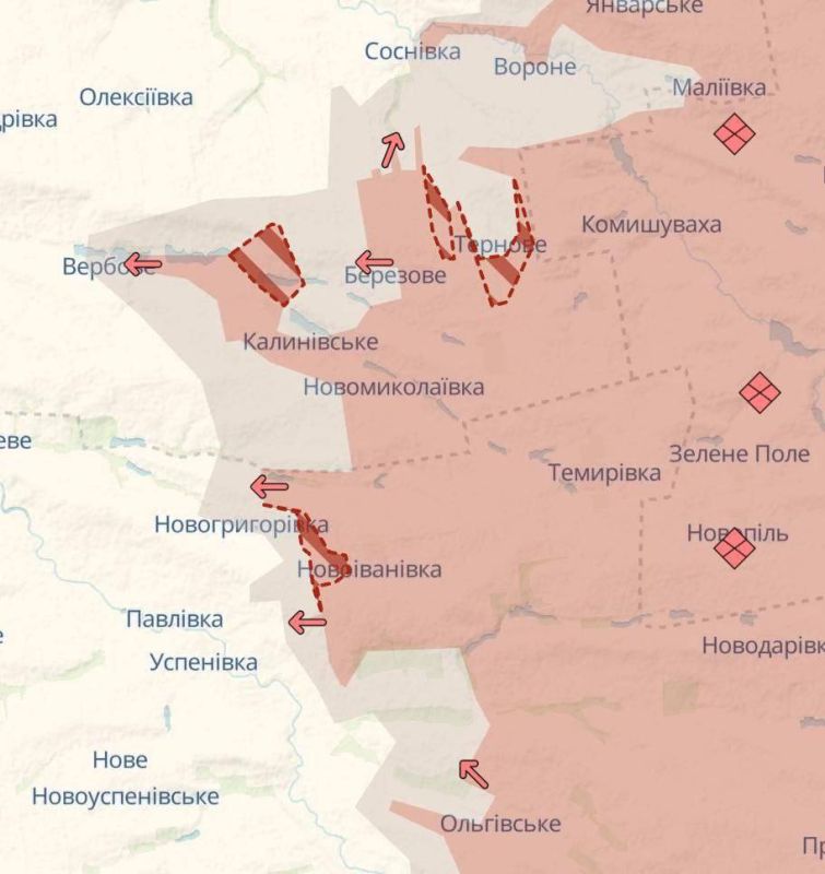 «ВС РФ продвинулись на двух участках в Днепропетровской области, а также южнее, в Запорожской» - вражеские сводки