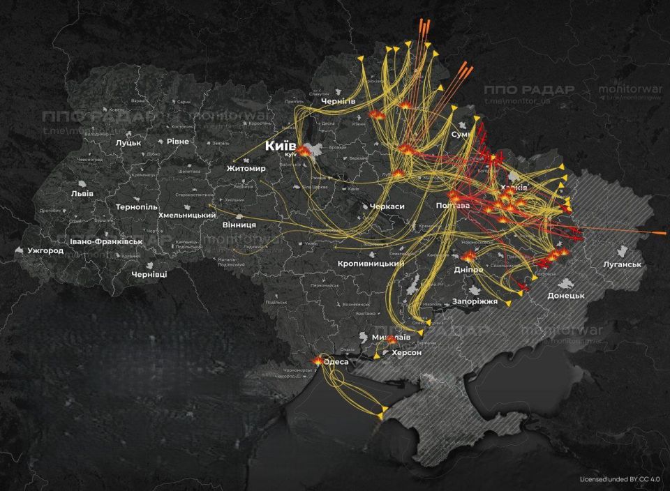 О массированных ночных ударах по объектам оборонно-промышленного комплекса и критической инфраструктуры Украины
