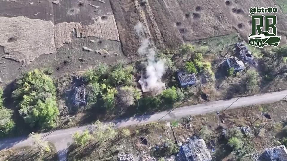 Кадры освобождения Ленино в ДНР