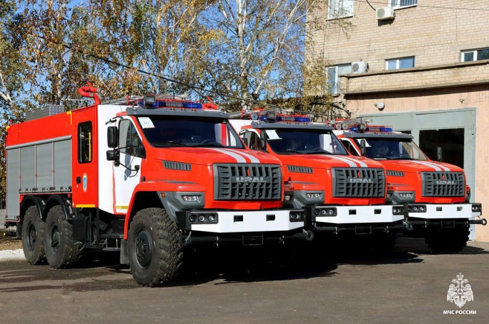 В МЧС России по Запорожской области поступило более 20 единиц спецтехники