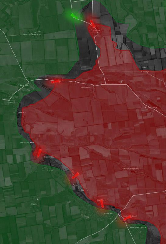 «На Днепропетровском направлении ВС РФ развивают наступление вдоль реки Янчур
