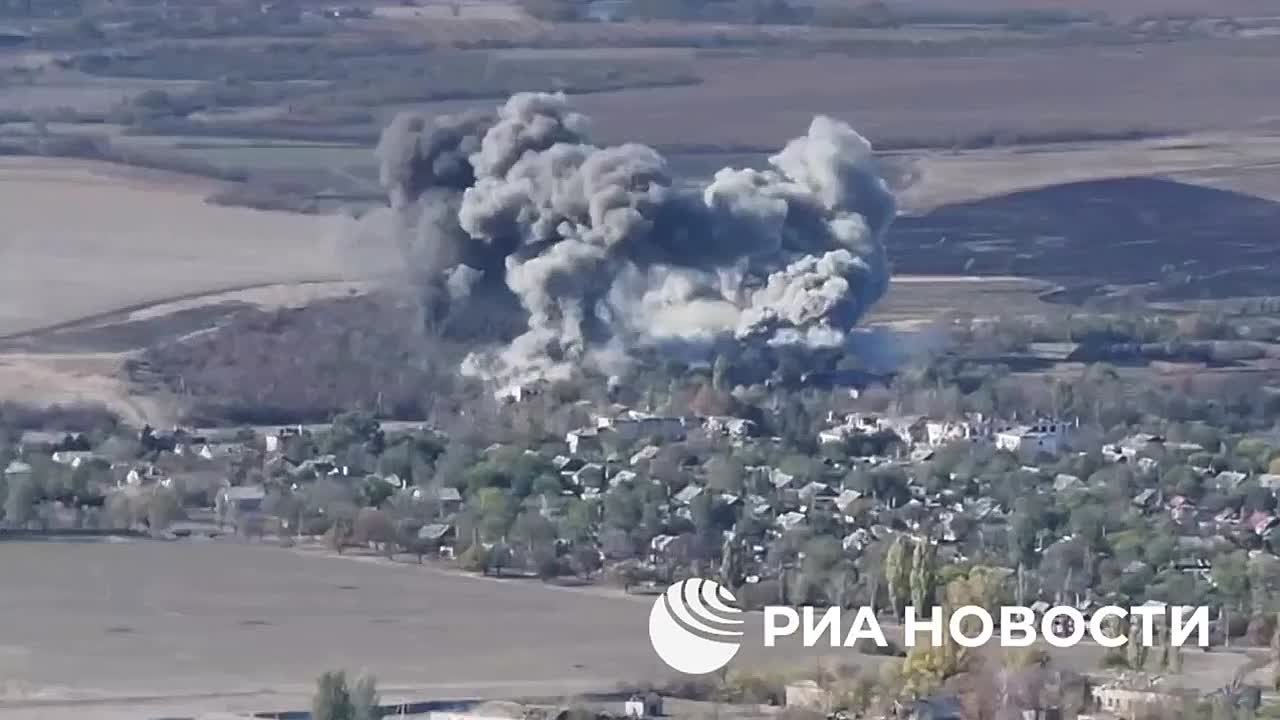 Вот так российские бойцы освобождали Вишневое в Днепропетровской области, видео публикует Минобороны