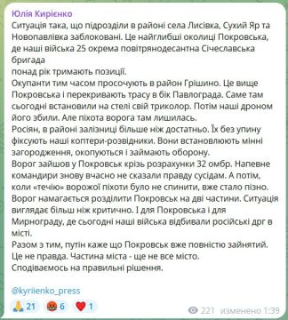 Журналистка украинского ТСН изложила ситуацию на Покровском направлении