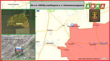 36-я гв. ОМСБр освободила н.п. Новоалександровка