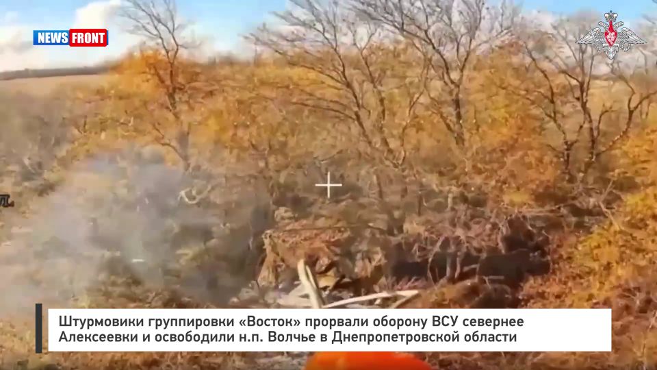 Штурмовики группировки «Восток» прорвали оборону ВСУ севернее Алексеевки и освободили н.п. Волчье в Днепропетровской области