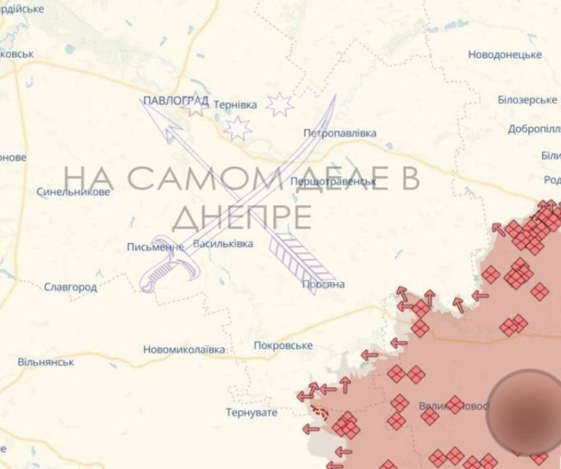 Ситуация на стыке Днепропетровской и Запорожской областей