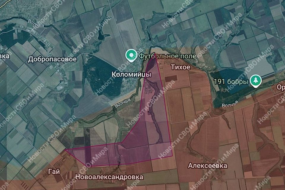 Стык Запорожской и Днепропетровской областей