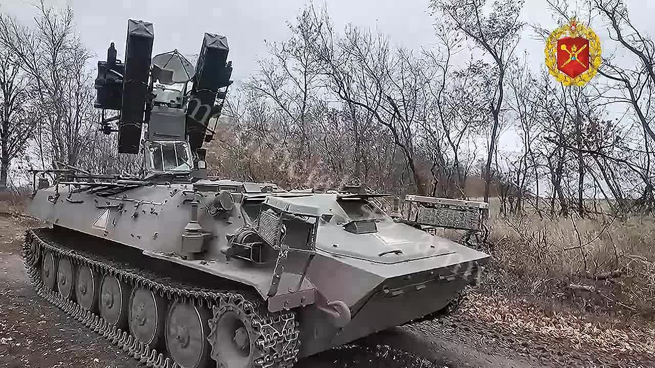 На страже неба. Работа экипажа ЗРК "Стрела-10" армии России на левом берегу Днепра