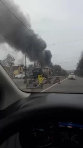 Пожар после прилетов в Днепропетровске продолжается и по сей час
