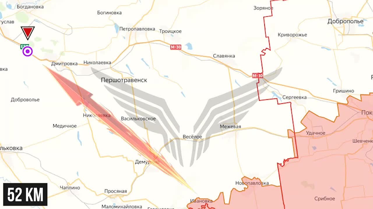 Российские военные из центра "Рубикон" показали кадры нанесения ударов по транспорту ВСУ на трассе Павлоград — Красноармейск