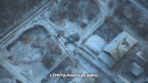 Барражирующий боеприпас "Ланцет" наносит удар по ББМ ВСУ в н.п. Новоалександровка, Днепропетровской области во время отражения контратаки противника