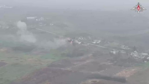 Минобороны России: Расчёт САУ «Гиацинт-С» группировки «Центр» точными артиллерийскими ударами уничтожил блиндаж и пункт временной дислокации формирований ВСУ