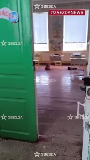 Владимир Рогов: Кадры из школы в Великой Знаменке, которую обстреляли боевики ЗеРейха