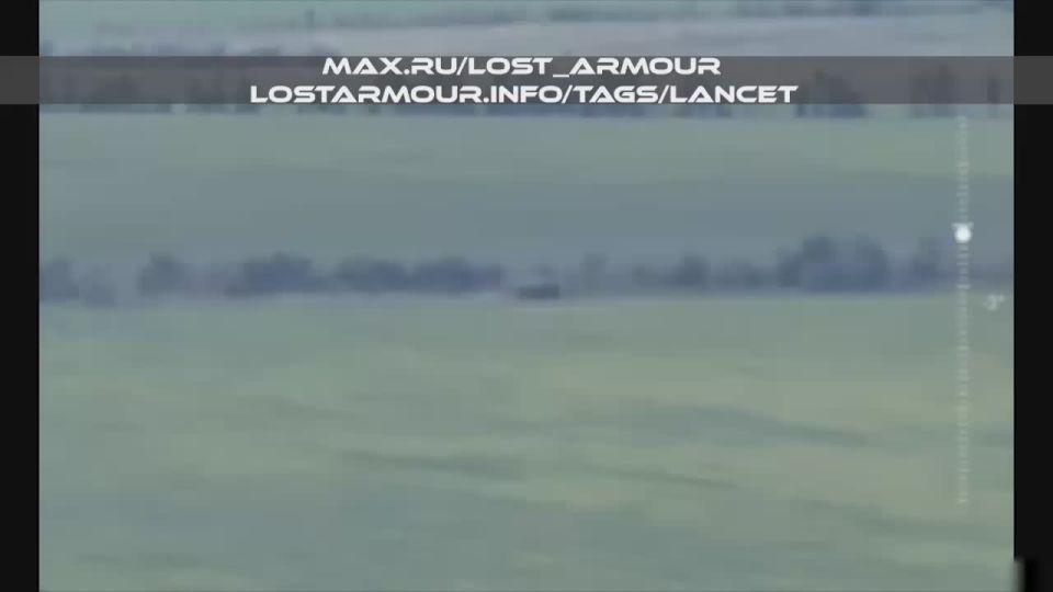 Точное поражение украинской ББМ Ланцетом в Днепропетровской области