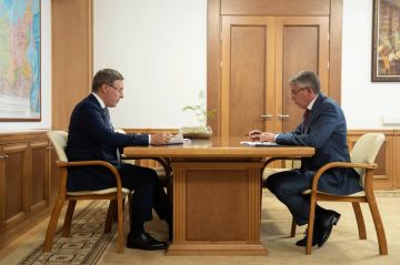 Валерий Фальков провел рабочую встречу с губернатором Тульской области Дмитрием Миляевым