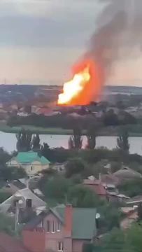 Российские БПЛА-камикадзе типа "Герань" поразили газовое хранилище в Кривом Роге