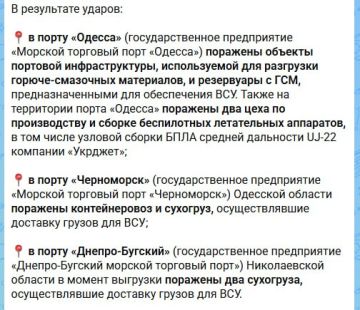 Минобороны России продолжает через сводки сообщать о пораженных целях в Одесской области в течение дня