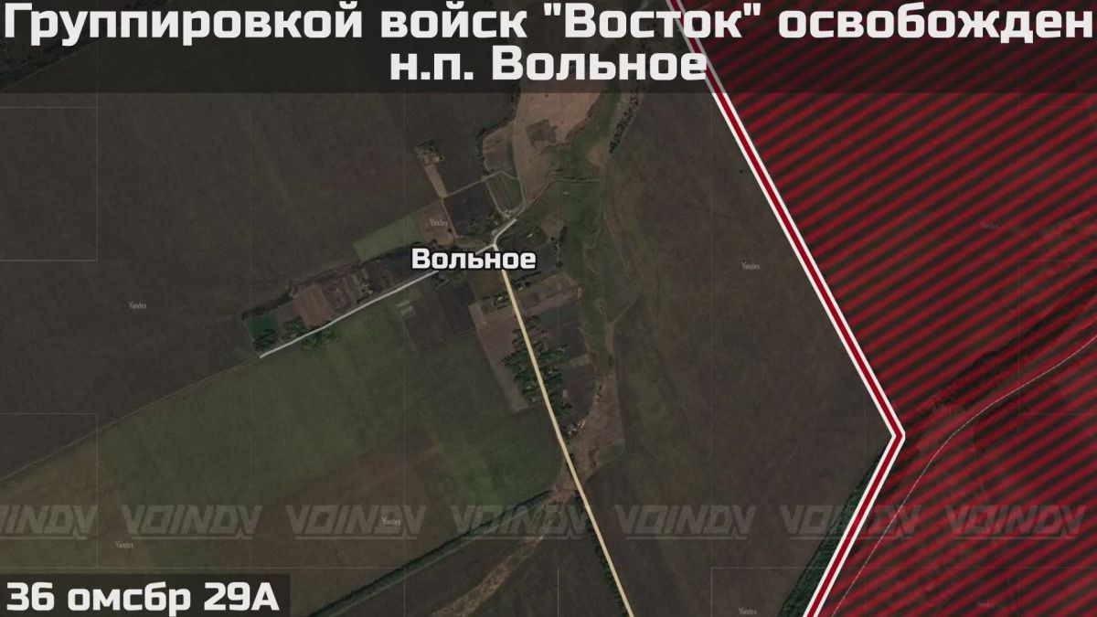 Армия России освободила Вольное в Днепропетровской области