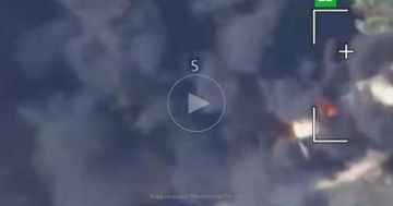 Минобороны показало удары «Герани» и «Искандера» по эшелону с техникой ВСУ
