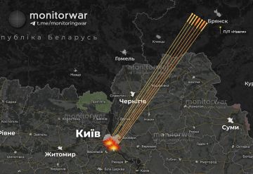 Схема ночных ударов по Киеву по версии противника