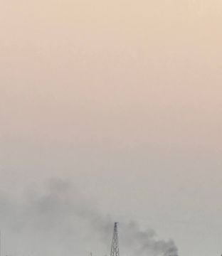 Пожар в Днепре на месте прилета